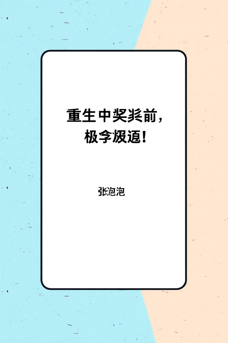 重生中奖前，目标，桃李满天下！